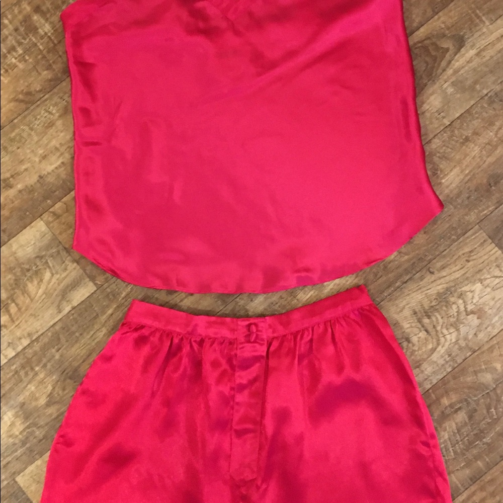 Lipstick Red 2-Piece Cami Sleep Set size Medium